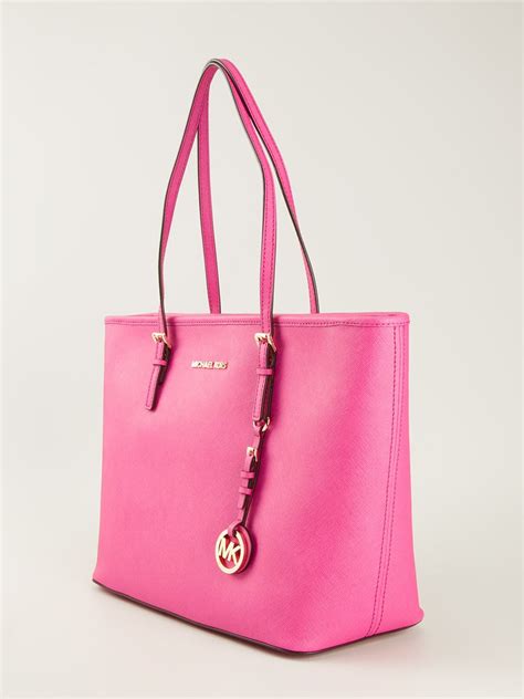 michael kors jet set travel tote pale pink|michael kors packable tote.